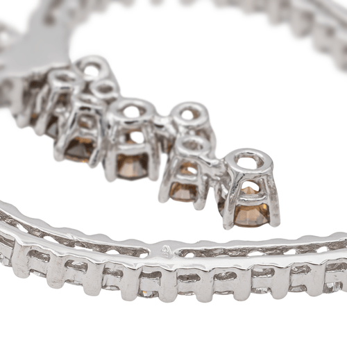 Pendentif Pendentif cœur en or blanc 18 carats et diamants 58 Facettes 3351134CN