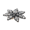 Pendentif Pendentif fleur en or jaune 18 carats et argent, diamants 58 Facettes 3351140CN