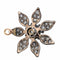 Pendentif Pendentif Fleur Or jaune, Argent Diamant 58 Facettes 3351140CN