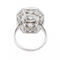 Bague 46 Bague Art déco en or blanc 18 carats, platine et diamants 58 Facettes 3358945CN
