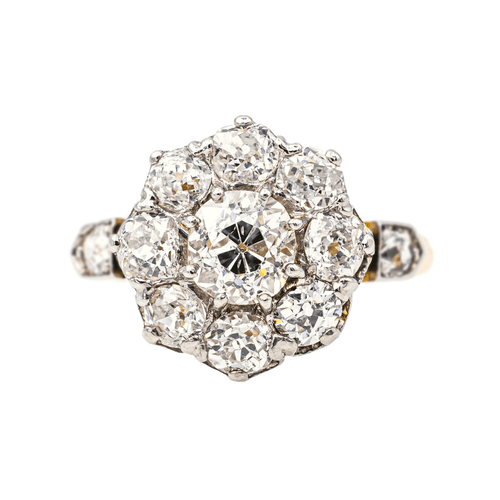 Bague 55 Bague Marguerite Or jaune, Platine Diamant 58 Facettes 3358946CN