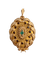 Broche Broche Pendentif Feuilles d'Acanthe, Grenats & Emeraude 58 Facettes DV0032-30