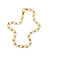 Bracelet Bracelet cheval pour homme en or jaune 18 kt 58 Facettes 33649