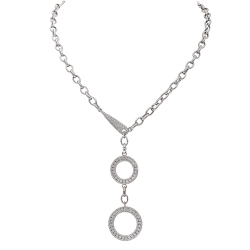 Collier Collier Or blanc Diamant 58 Facettes 3367681CN