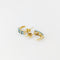Boucles d'oreilles Boucles d’oreilles demi-lune en or jaune 18 carats et aigues-marines 58 Facettes 33685
