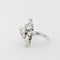 Bague 48 Bague bouquet en or blanc 18 carats et diamants 58 Facettes 33708