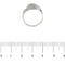 Bague Yukiko - Bague bandeau en or blanc 18 carats et diamants 58 Facettes 33708
