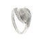 Bague Yukiko - Bague bandeau en or blanc 18 carats et diamants 58 Facettes 33708