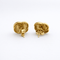 Boucles d'oreilles Boucles d’oreilles rosace stylisée en or jaune 18 carats 58 Facettes 33710