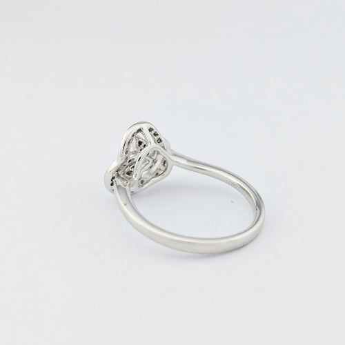 Bague 51 Bague en or blanc 18 carats et diamants 58 Facettes 33734