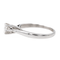 Bague 52 Bague solitaire en or blanc 18 carats avec diamant 58 Facettes 3376676CN