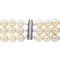 Bracelet Bracelet Perles Or blanc Perle, Saphir 58 Facettes 3376723CN