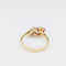 Bague 56 Bague en or jaune 18 carats avec rubis et diamants 58 Facettes 33769