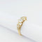 Bague 50 Bague en or jaune 18 carats et neuf diamants 58 Facettes 33771