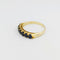 Bague 59 Bague demi-tour en or jaune 18 carats et saphirs 58 Facettes 33773