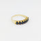 Bague 59 Bague demi-tour en or jaune 18 carats et saphirs 58 Facettes 33773