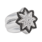 Bague 54 Bague étoile en or blanc 18 carats avec diamants 58 Facettes 3389098CN