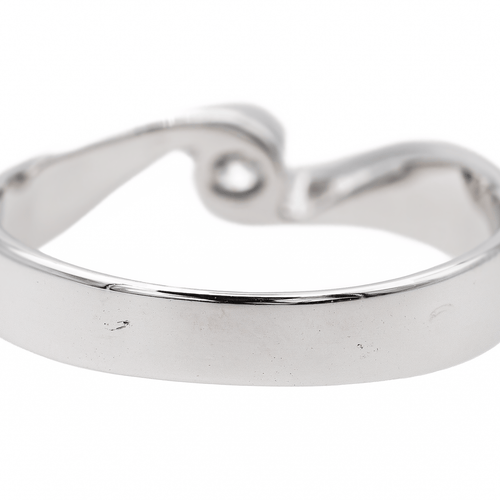 Bague 52 Bague solitaire en or blanc 18 carats avec diamant 58 Facettes 3389103CN
