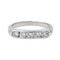 Bague 52 Bague demi-alliance en or blanc 18 carats et diamants 58 Facettes 3389105CN