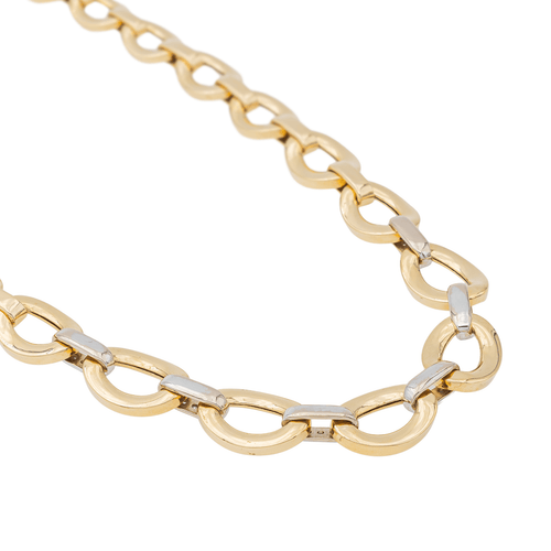 Collier Collier Or jaune, Or blanc Diamant 58 Facettes 3389118CN