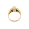 Bague Nimei - Bague en or jaune et or blanc 18 ct avec perle et diamants 58 Facettes 33916