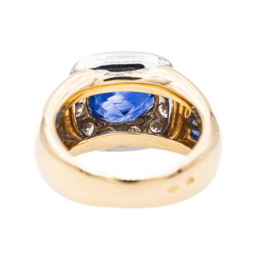 Bague 54 Bague Or jaune, Or blanc Saphir, Diamant 58 Facettes 3393426CN