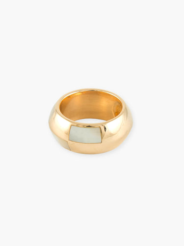 Bague 50 Mauboussin - Bague vintage en or jaune 18k et nacre 58 Facettes 210037