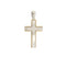 Pendentif Pendentif croix en or blanc et or jaune 18 ct 58 Facettes 34785