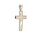 Pendentif Pendentif croix en or blanc et or jaune 18 ct 58 Facettes 34785