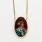 Collier Chaîne et Pendentif en or jaune, miniature émaillée 58 Facettes DV0329-1