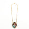 Collier Chaîne et Pendentif en or jaune, miniature émaillée 58 Facettes DV0329-1