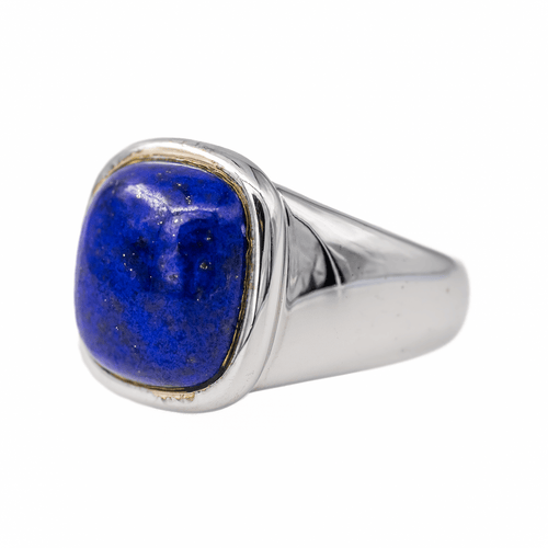 Bague 53 Hermès Birmanie GM - Bague en or blanc sertie d’un lapis-lazuli 58 Facettes 3411142CN