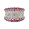 Bague 49.5 Bague Or blanc Diamant, Rubis 58 Facettes 3411143CN