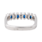 Bague 50 Bague en or blanc et platine saphirs et diamants 58 Facettes 3417085CN