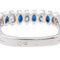 Bague 50 Bague en or blanc et platine saphirs et diamants 58 Facettes 3417085CN