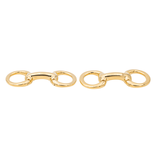 Boutons de manchette Hermès Mors - Boutons de manchette en or jaune 18 carats 58 Facettes 3423439CN