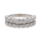 Bague 51 Bague Demi alliance Or blanc, Platine Diamant 58 Facettes 3429844CN