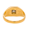 Bague 58.5 Bague tank sertie d’un diamant en or rose 18 carats 58 Facettes 3437192CN