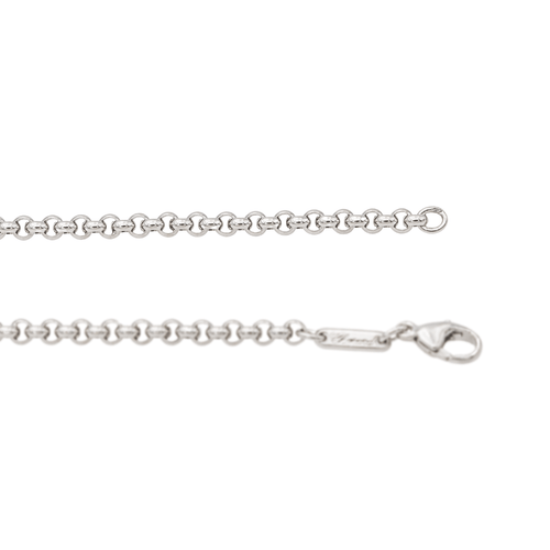 Collier Chopard - Collier maille jaseron en or blanc 18 carats 58 Facettes 3439383CN