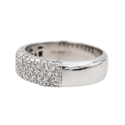 Bague 54 Bague Bandeau Or blanc Diamant 58 Facettes 3440604CN