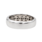 Bague 54 Bague bandeau en or blanc 18 carats pavée de diamants 58 Facettes 3440604CN
