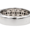 Bague 54 Bague bandeau en or blanc 18 carats pavée de diamants 58 Facettes 3440604CN