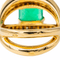 Bague 54.5 Bague en or jaune 18 carats à émeraude et diamants 58 Facettes 3440736CN