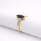 Bague 53 Bague marquise saphir et diamants en or jaune 18 carats 58 Facettes 34425