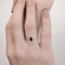 Bague 53 Bague marquise saphir et diamants en or jaune 18 carats 58 Facettes 34425