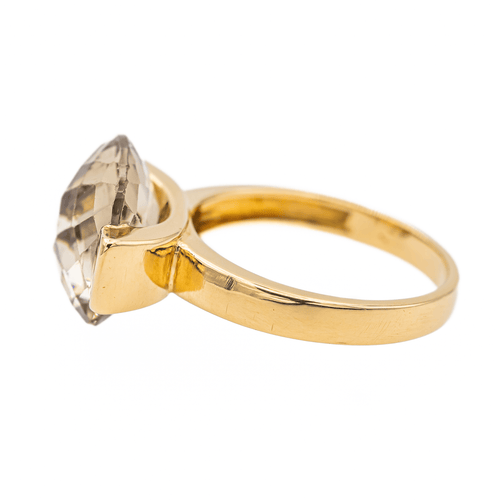 Bague 53 Bague Solitaire Or jaune Quartz 58 Facettes 3443077RV