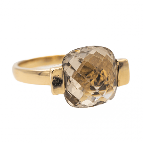 Bague 53 Bague Solitaire Or jaune Quartz 58 Facettes 3443077RV