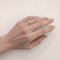 Bague 54 Bague perle et diamants en or blanc 18 carats 58 Facettes 34431