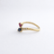Bague 51 Bague Toi & Moi en or jaune 18 carats, saphir, rubis et diamants 58 Facettes 34470
