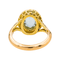 Bague 47 Bague Pompadour Or jaune Aigue marine, Diamant 58 Facettes 3447714CN